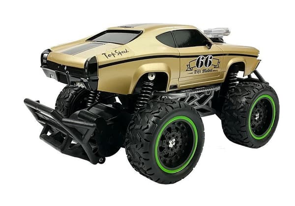Remote controlled Car Off-road R/C Golden High Wheels