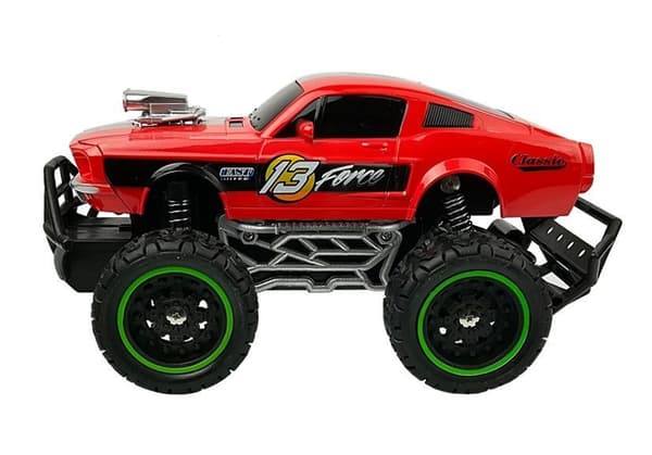 Remote controlled Car Off-road R/C Red High Wheels