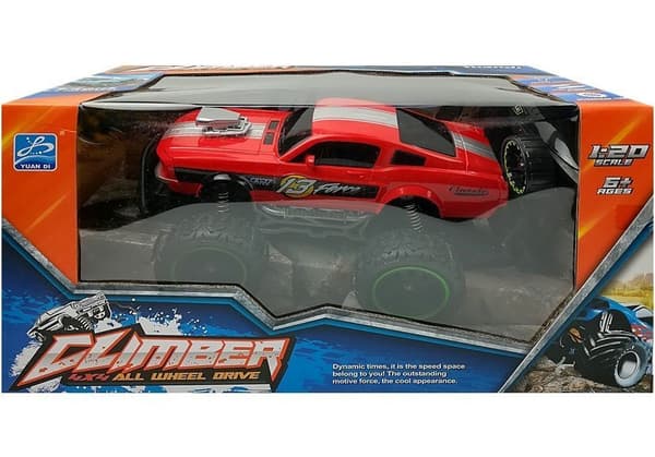 Remote controlled Car Off-road R/C Red High Wheels