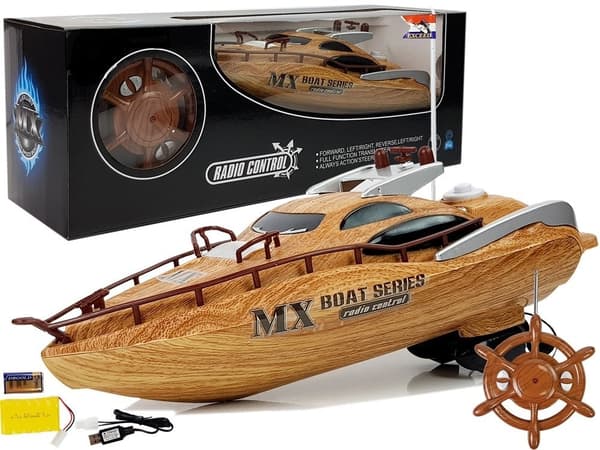 Powerboat R/C 27Mh Remote Steering Remote Control Range 40 m