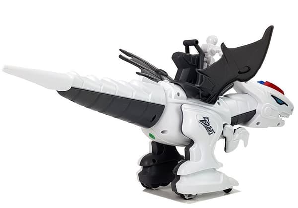 Dinosaur Tyrannosaur Robot Interactive Remote Control K18 Programming White