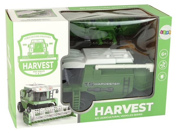 Remote Controlled Agricultural Harvester R/C Lights Green