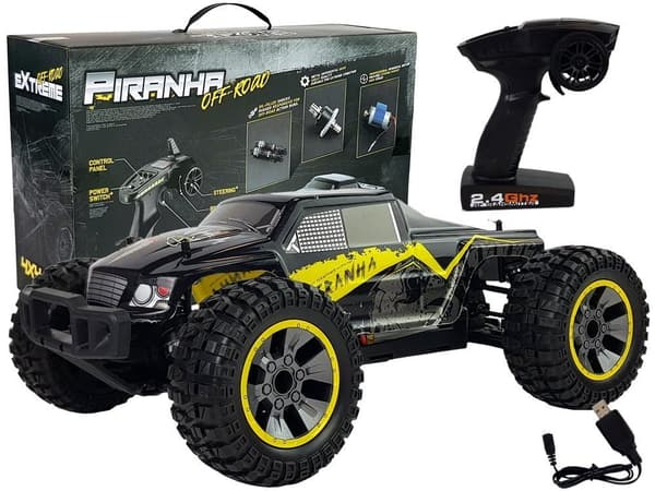 Off-Road Remote Controlled Yellow 1:10 ENOZE 9200E 40 km/h Large Wheels
