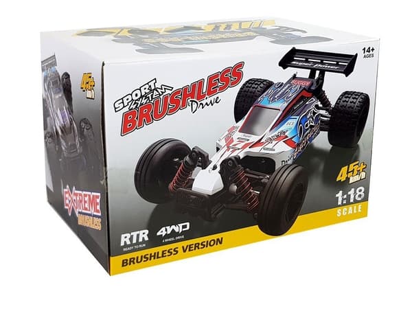 Remote Controlled Off-road Buggy 1:18 Yellow ENOZE 9303E 45 km/h