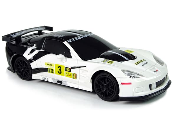 Sports Car R/C 1:24 Corvette C6.R White 2.4 G Lights