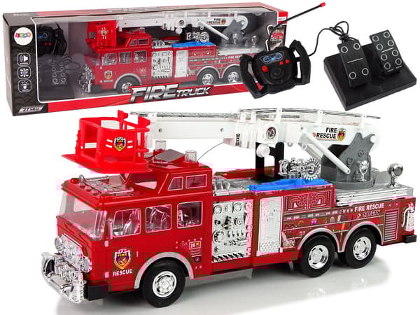 Remote Controlled Fire Station Gas Pedal Brake Remote Control Sound