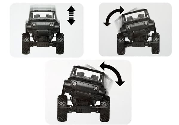 Red Remote Controlled Jeep Terrain Car 2.4G