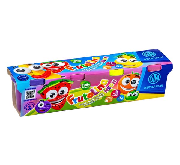 Doft plastmassa Frutolina 4 färger NEON Astra