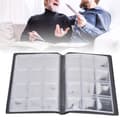 Miniatyrbild 6 av 9: 120 fickor 10 sidor Myntalbum Samlingsbok Ministorlek Pengar Insamlingshållare Blå