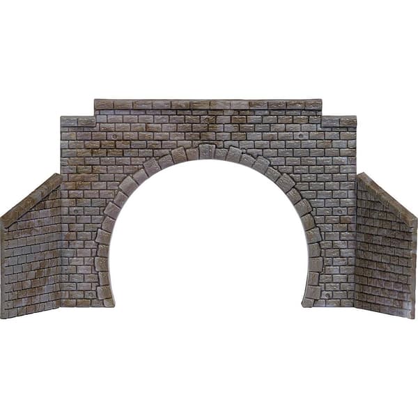 Busch 8198 N Tunnel-portal 2 spårig Färdig modell