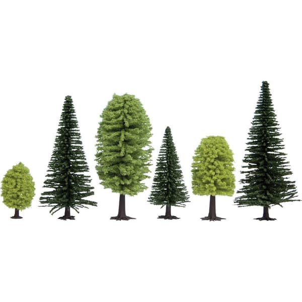Trädpack Blandskog 50 till 140 mm NOCH Hobby 26911 10 st Brun, Grön