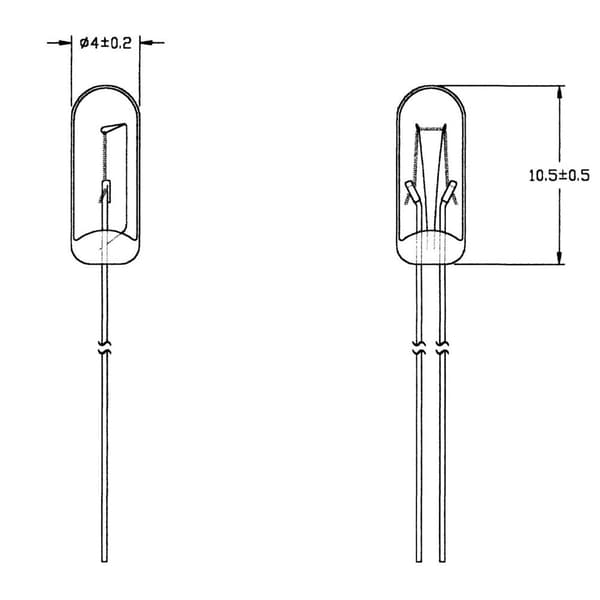 Barthelme Specialglödlampa Klar T1 1/4 WT 24 V 40 mA 1 set