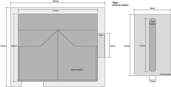 Metcalfe PO281 - H0 Servicestation