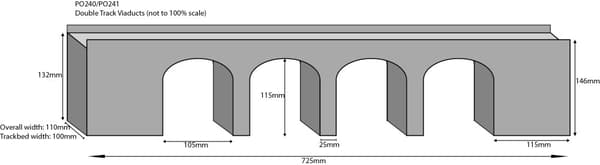 Metcalfe PO241 - H0 Viadukt av Stein