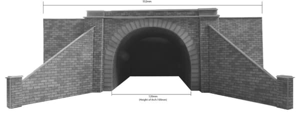 Metcalfe PO242 - H0 Tunnelingång Dubbelspår