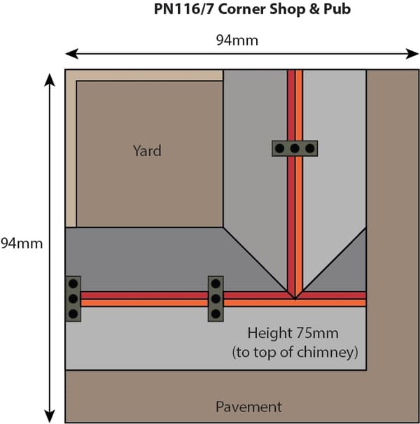 Metcalfe PN117 - N Corner shop of Stein (2 st)