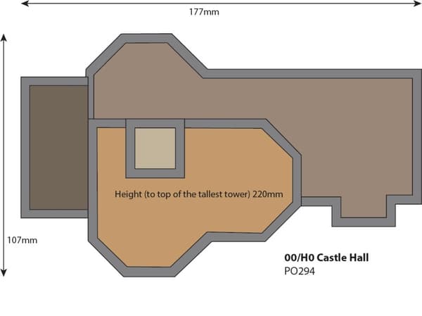 Metcalfe PO294 - H0 Slottshall