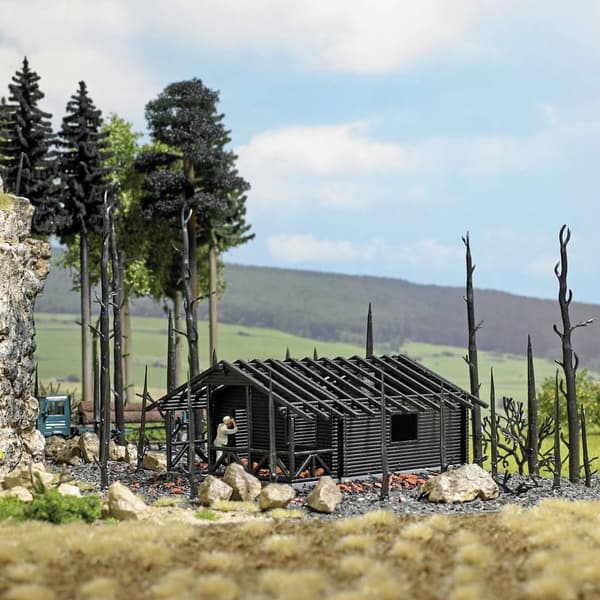 Träd byggsats Busch Abgebrannter Wald 1854 1 set