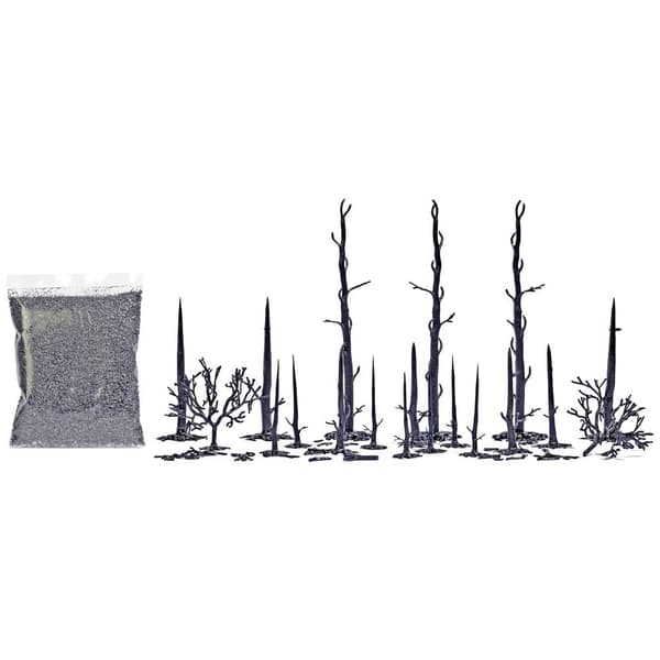 Träd byggsats Busch Abgebrannter Wald 1854 1 set