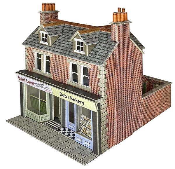 Metcalfe PO306 - H0 Mursten Shop Front