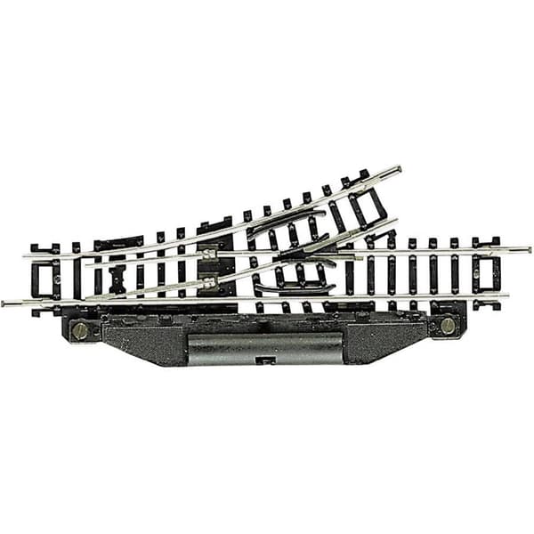 22253 N Fleischmann spår (utan ballast) växel, vänster 104.2 mm 24 ° 194.6 mm Svart, Silver