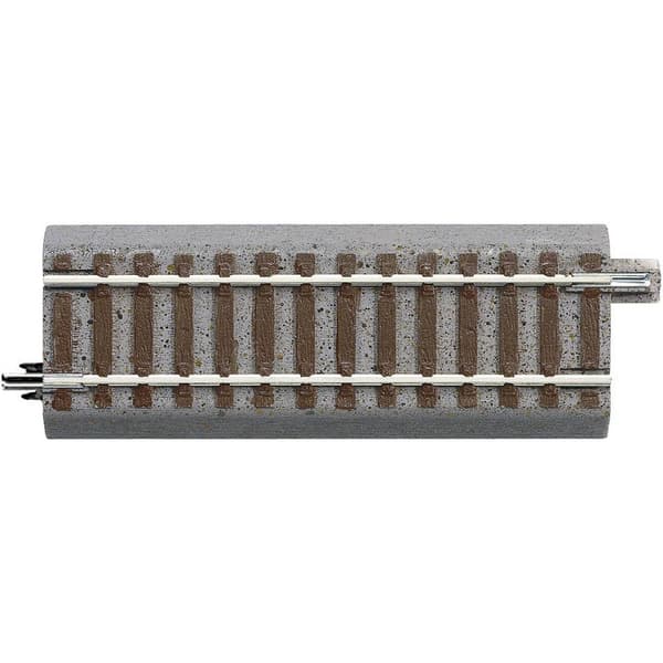 H0 Roco geoLINE (med ballast) 61120 Övergångsspår, rakt 100 mm 6 st