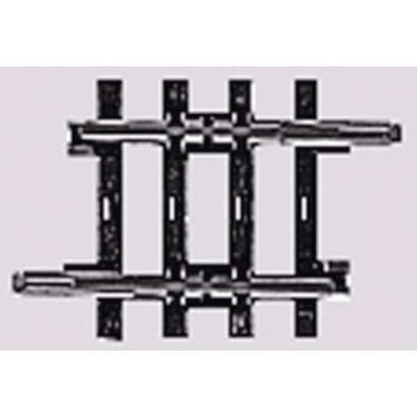 H0 Märklin K-spår (utan ballast) 2203 Rakt spår 30 mm 10 st Svart