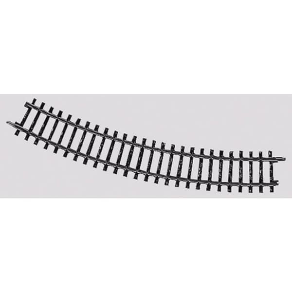 H0 Märklin K-spår (utan ballast) 2221 kurvspår 10 st Svart