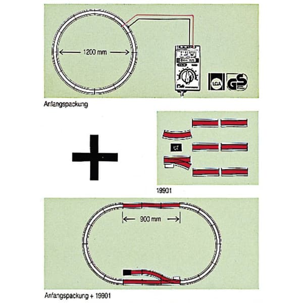 19901 G LGB spår Förlängningsset 1 set