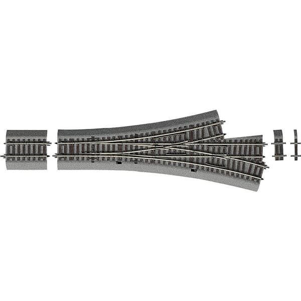 H0 RocoLine (med ballast) 42543 Trevägsväxel 287.5 mm 1 st