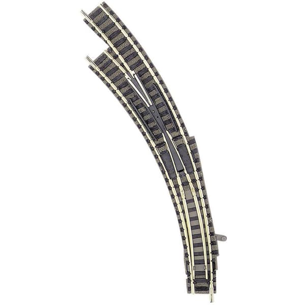 9174 N Fleischmann piccolo (med ballast) Bågväxel, vänster 45 ° 356.5 mm, 420 mm