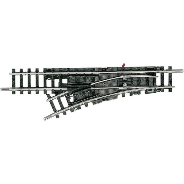 T14951 N Minitrix spår växel, vänster 24 ° 194.6 mm