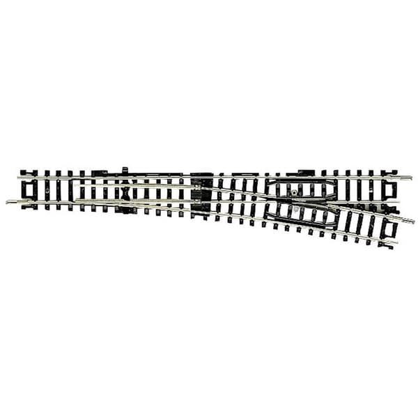 22303 N Fleischmann spår (utan ballast) Förgreningsspår under, höger 155 mm 10 ° 765 mm Svart, Silver