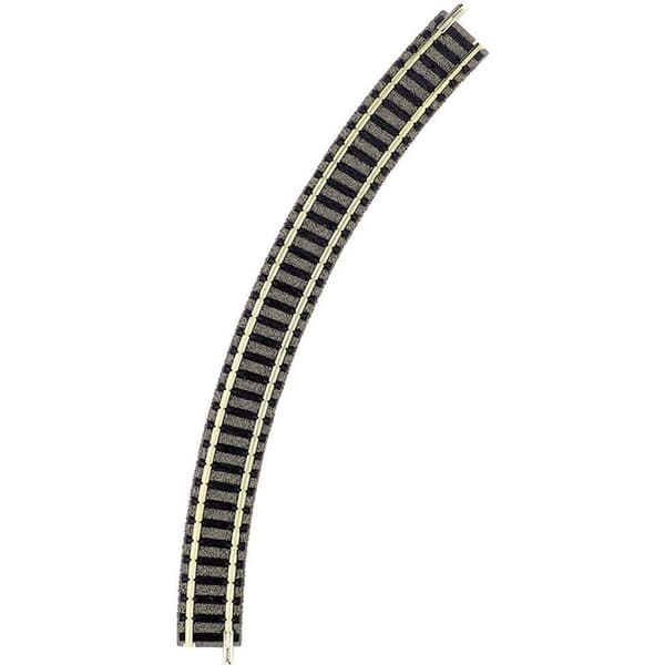 9125 N Fleischmann piccolo (med ballast) kurvspår 45 ° 225.6 mm
