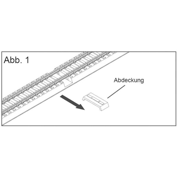 7297408 Z Rokuhan spår (med ballast) Anslutningskabel 70 mm 1 st