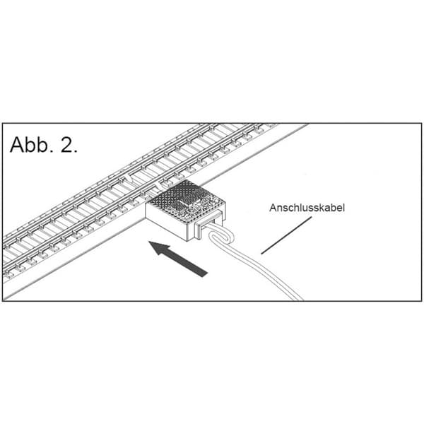 7297408 Z Rokuhan spår (med ballast) Anslutningskabel 70 mm 1 st
