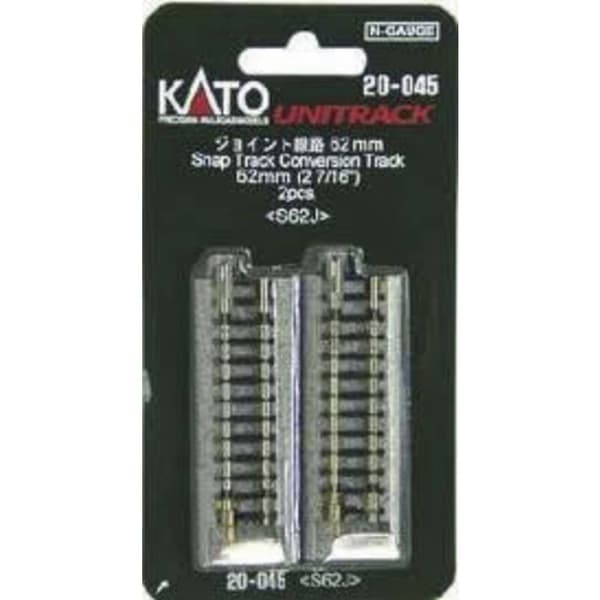 7078012 N Kato Unitrack Övergångsspår 62 mm