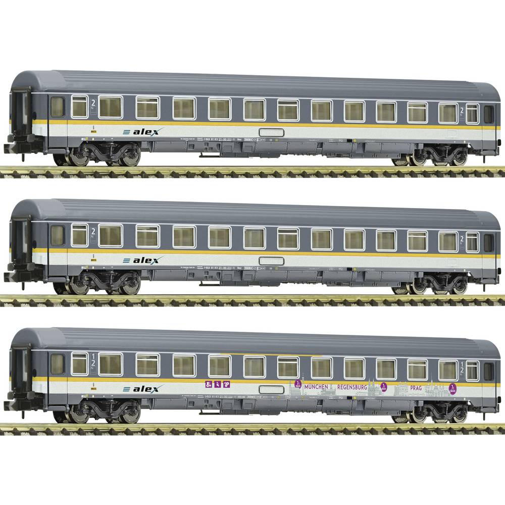 Fleischmann 881901 3 delar Set: Eurofima-vagn, alex