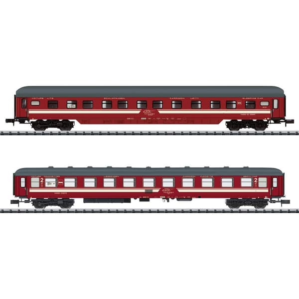 MiniTrix T18254 Persoenvagn 2-pack EC Venezia del 3 i MÁV-STARTEN