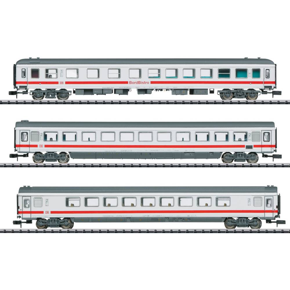 MiniTrix T18215 Snälltågsvagn 3-pack IC 2013 för DB AG