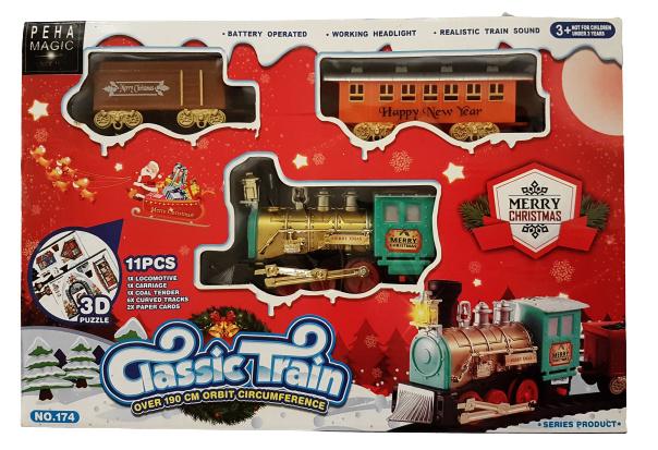 dekorationståg Classic Train stål 11-delat