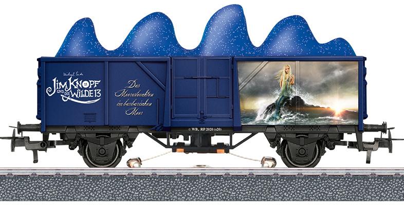 godsvagn Jim Knoop Zee digital 1:87 stålblå