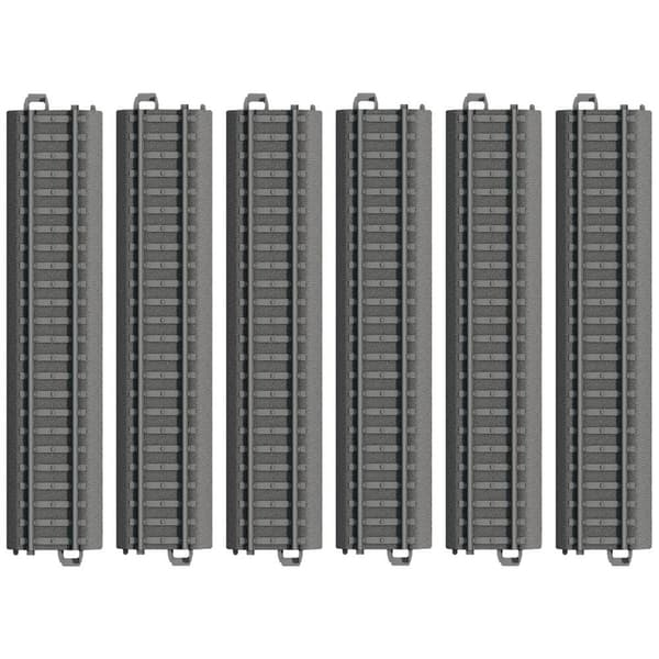 Märklin World 23180 H0 My world - plastspår ger.180 mm, 6-pack Svart