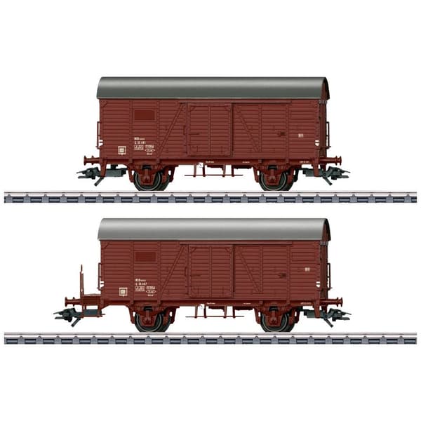 Täckt godsvagn H0 Märklin 46067 AC 1 st Brun
