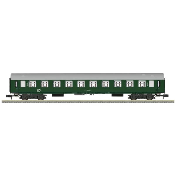 MiniTrix 18451 N passagerarvagn 2:a kl. CD:n Grön