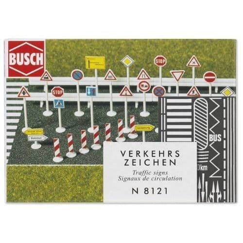 Vägskylt - BUSCH ENVIRONMENT - BUE8121 - Järnvägsmodellering - Utan batterier