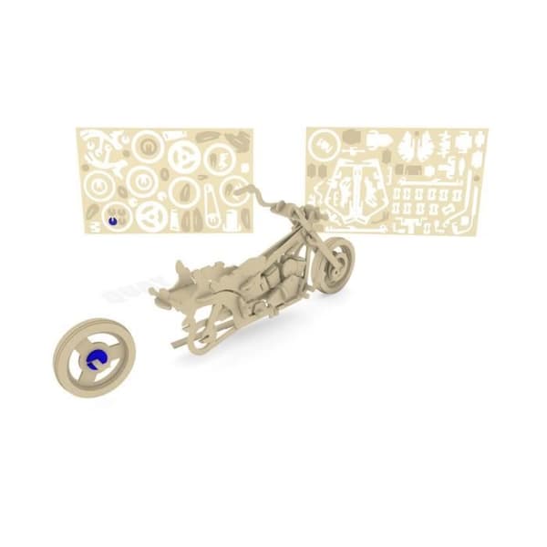 Trämodell Motorcykel