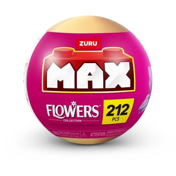 Byggsats - ZURU - Långa Blommor - Max 243 bitar - 10 designer - Bukett att montera