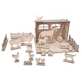 Miniatyrbild 1 av 4: FSC Wooden Farmhouse 3D Decor Kit 45 stycken