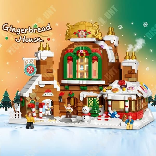 TD® MINI3.6 DZ6025 Jul pepparkakshus byggstenar Monterade leksaker för barn Julklapp